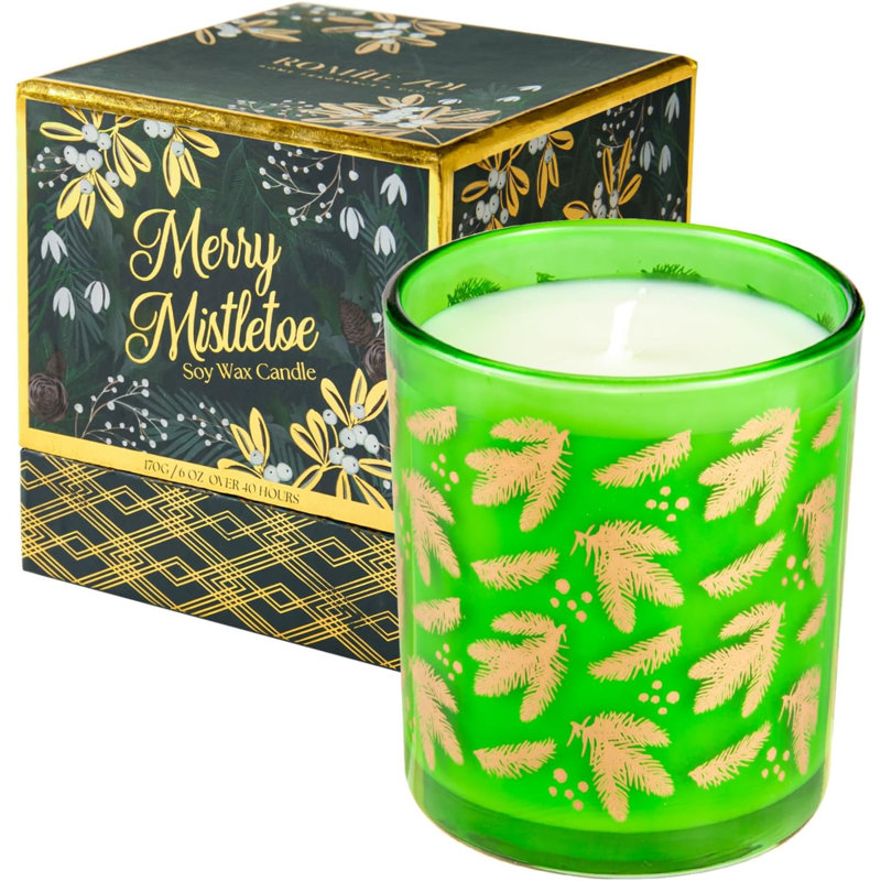 Bougie de Noël parfumée en forme de pin