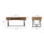 Rafi Solid Wood Writing Desk