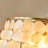 23.6inch Gold Coin-Inspired Shell Height Adjustable Chandelier
