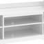  63"W Wall Unit Entertainment Centre With Power Outlets & Adjustable Storage Cabinet-499826690