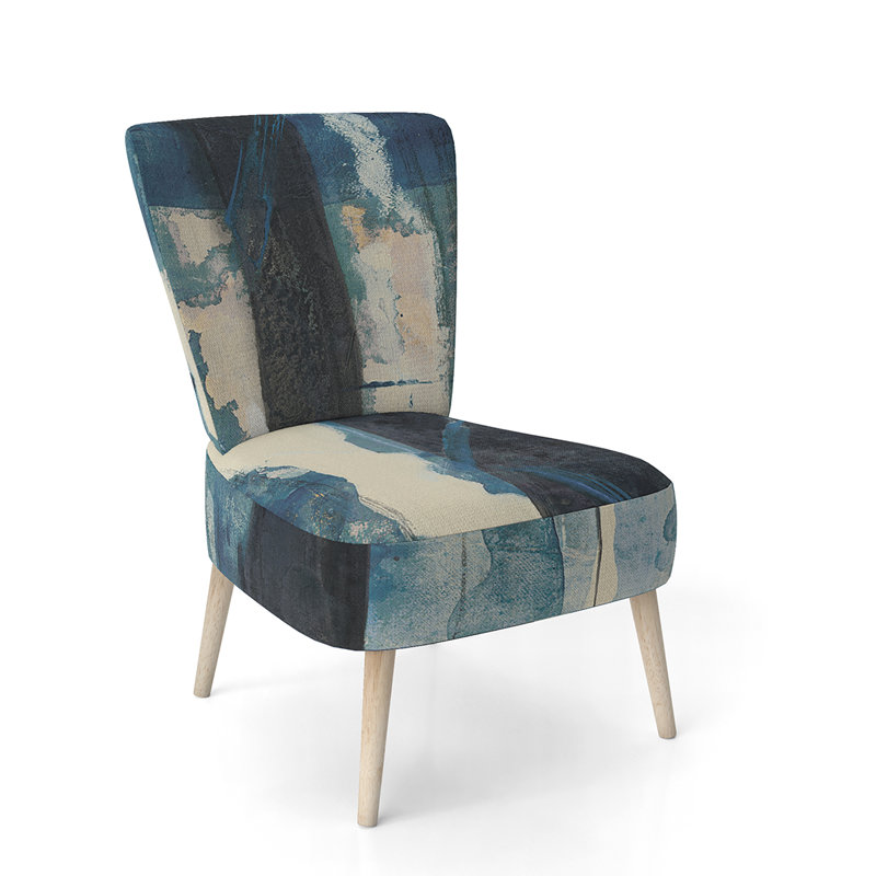 Chaise d'appoint rembourrée Deep Woods II Indigo - Country Charm