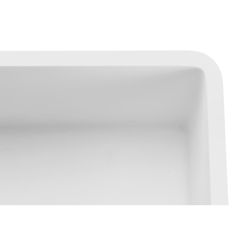 Roine Series 36 " L Single Bowl Solid Surface Kitchen Sink