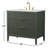 36 " W Freestanding Standard Free Standing Single Double Single Vanity Bathroom Vanity With Engineered Stone Top-1605572267