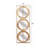 3-Piece Wall Mirror with Rectangular Frame