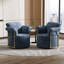 Fauteuil d'appoint pivotant à 360 degrés pivotant avec revêtement moelleux, pour une lecture confortable et une détente dans des espaces variés-1729018199