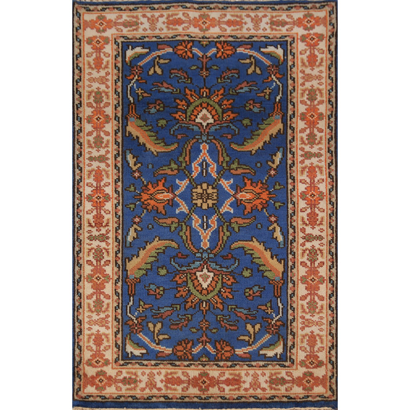 Tapis bleu Oushak 3 x 5