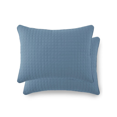 Vilano Springs 2-Piece Microfiber Embroidered Quilted Sham Covers