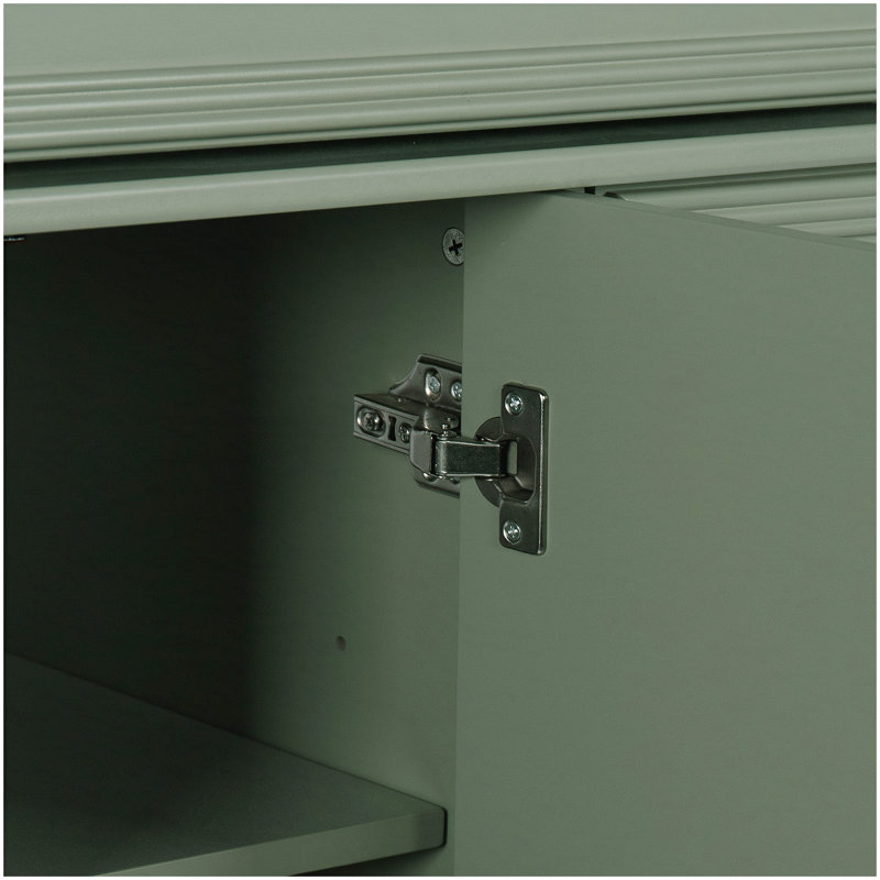 Armoire de salle de bain durable de 35,6 pouces avec beaucoup de rangement, conception écologique et imperméable, Vert