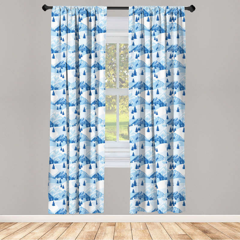 Panneaux de rideaux semi-transparents avec passe-tringle Northwoods, 28 po x 84 po