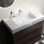 Meuble-lavabo de salle de bain 36 po - Noyer, lavabo blanc, rangement immense, élégant, lavabo pour instruments moderne, accumulations de finition, terrassement-130597515-130597523-130597518