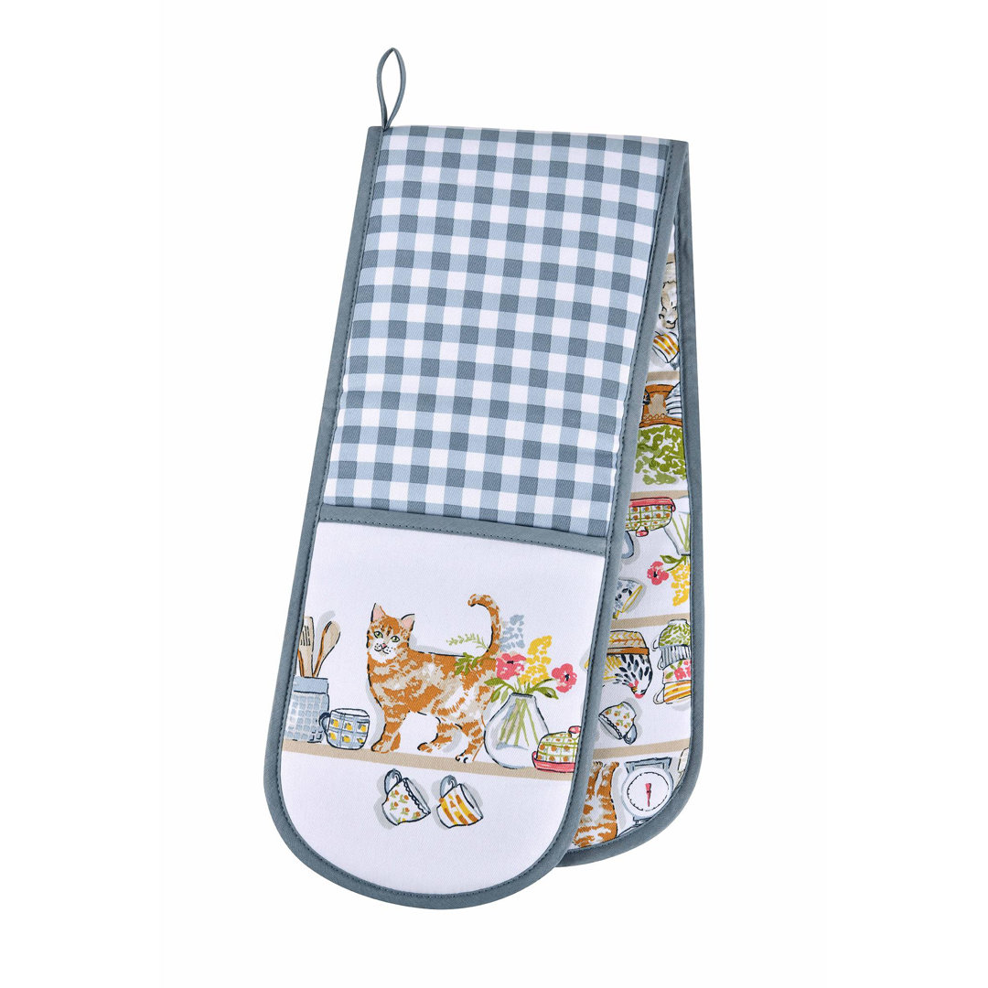 Ulster Weavers Pantry Cats Floral 100% Cotton Oven Glove Set
