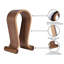 Support en bois pour casque d'écoute, support pour casque d'écoute en bois compatible avec les consoles de jeu Sony, Bose, Shure, Jabra, JBL, AKG (Noyer)