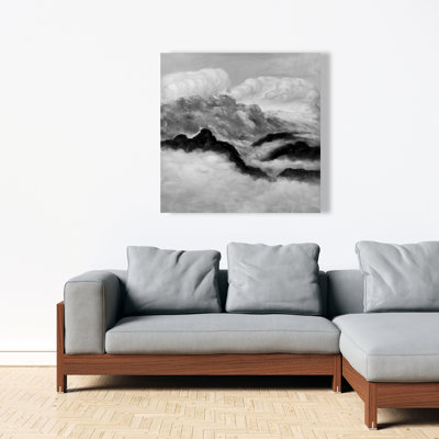 Grey Clouds - White Landscapes Canvas for Home Decor