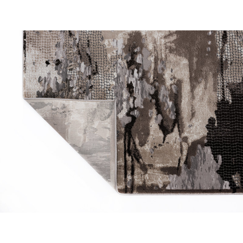 Tapis abstrait gris