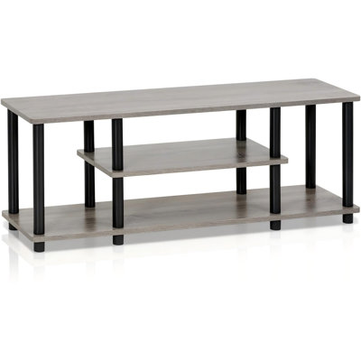  3D Entertainment Stand French Oak Gray/Black