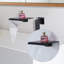 Robinet de salle de bain mural à poignée simple