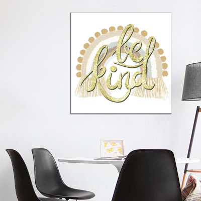 Be Kind Rainbow by Heidi Kuntz - Wrapped Canvas Gallery-Wrapped Canvas Giclée