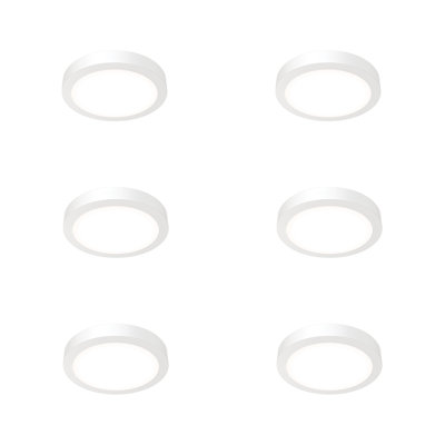 Plafonnier encastré blanc matte 6 po JSBC