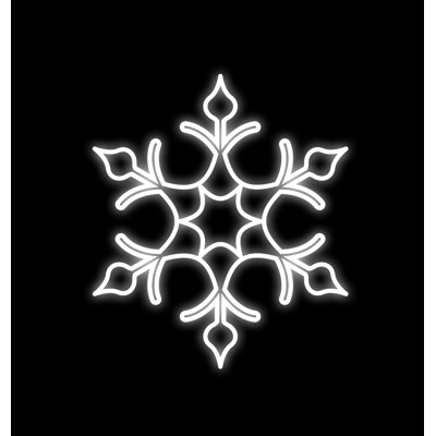 Figurine lumineuse flocon de neige