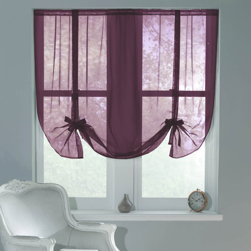 Sedgewick Sheer TIED BLIND Single Panel, Mulberry