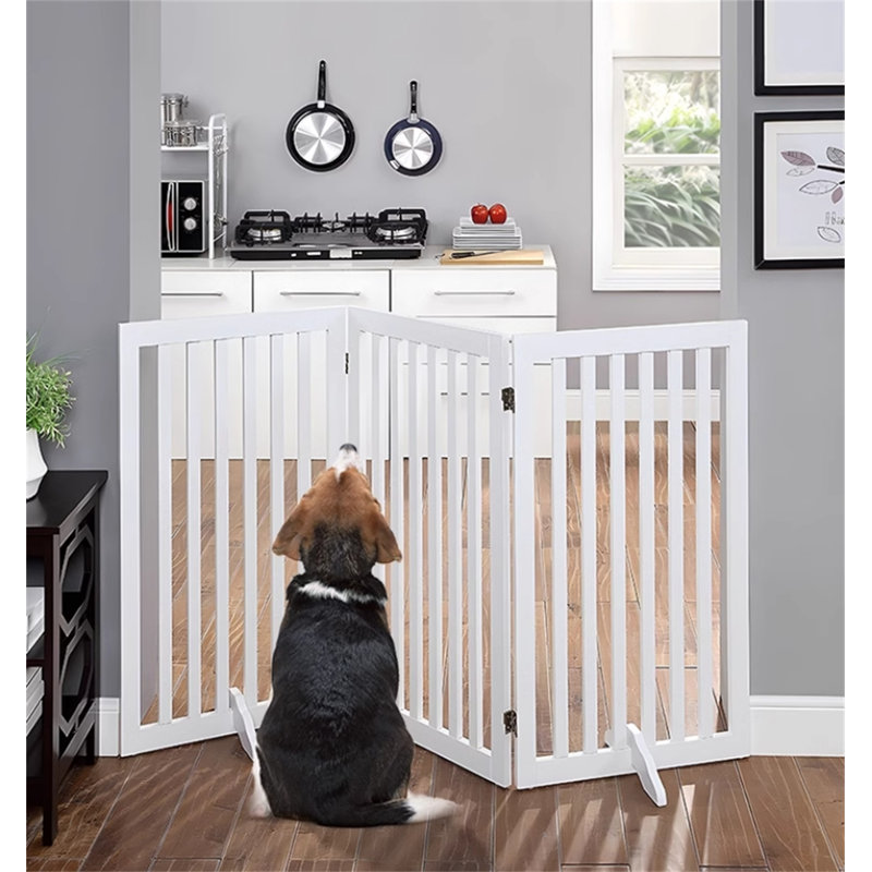 24.01'' H Panel Solid Wood Exercise Pen