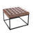 28" Square Button Tufted Metal Ottoman With Multiple Fabric Options-80854755