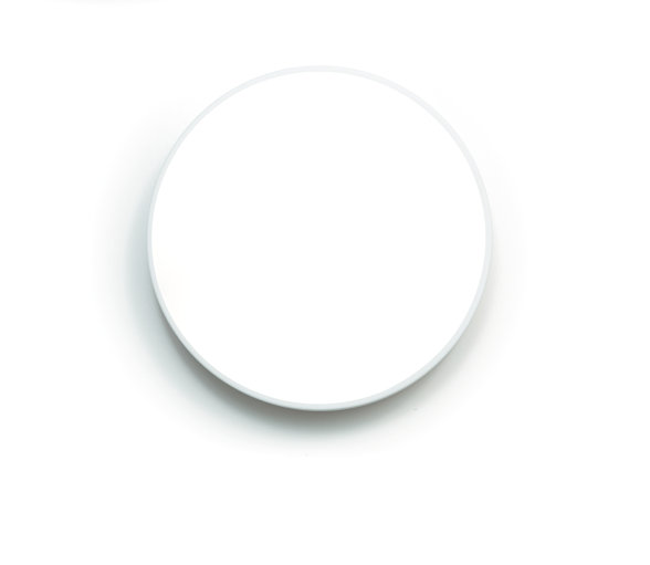 Casco Glass LED Flush Mounted Sconce, 45 cm diameter x 6cm D, Bulb: 1 x LED 40W 3000 lm, White