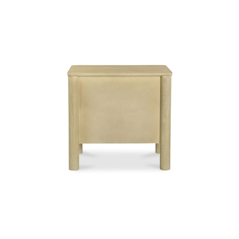 Wiley 2 - Drawer Solid Wood Nightstand