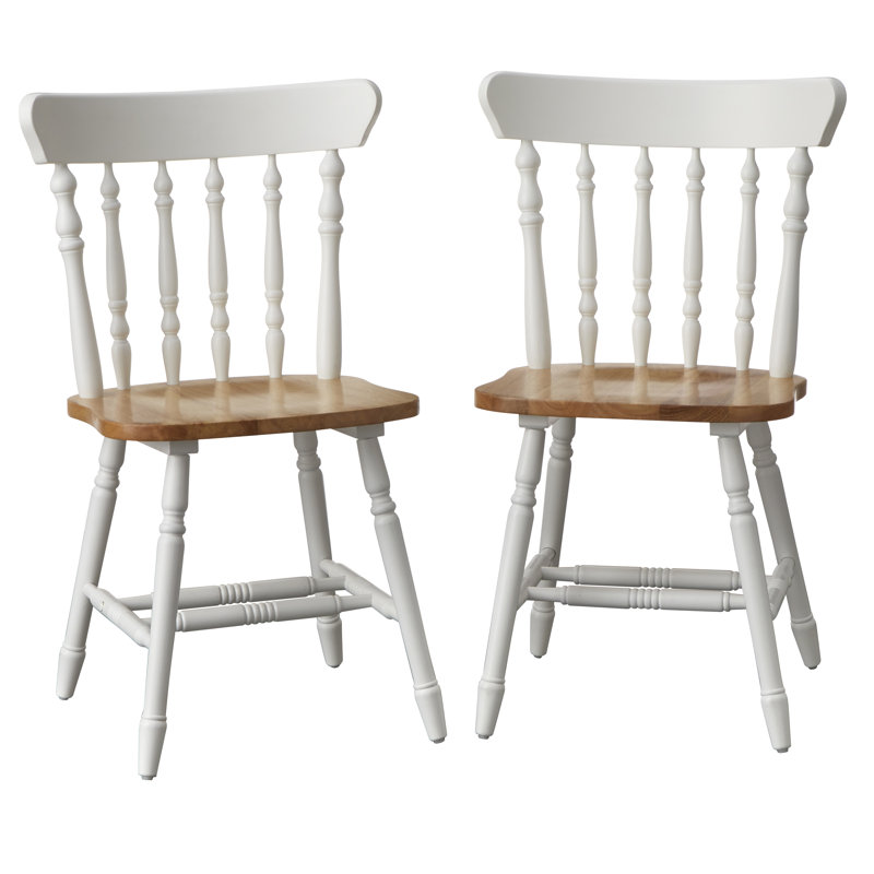 Isabella Spindle Back Chair (Set of 2), White