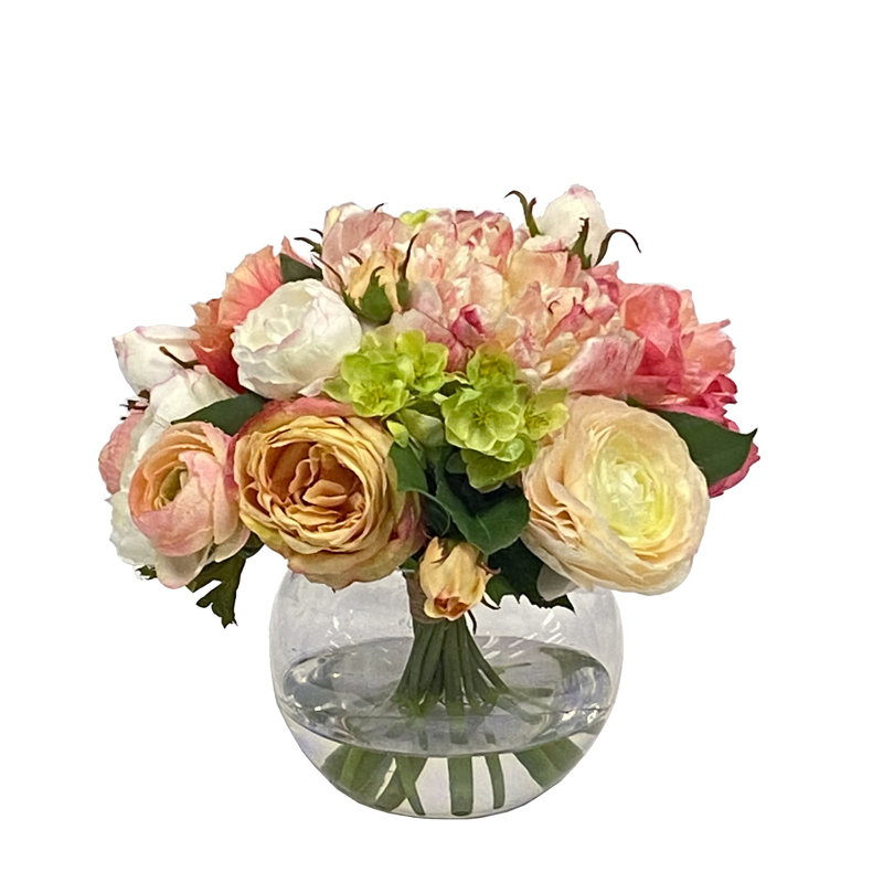 Peony Rose In Vase