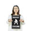 Enseigne en aluminium 10 po x 14 po Bigfoot Crossing-119479365-119479366