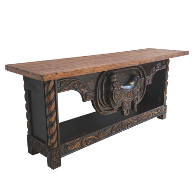 Old West Saddle Console by LMT Design