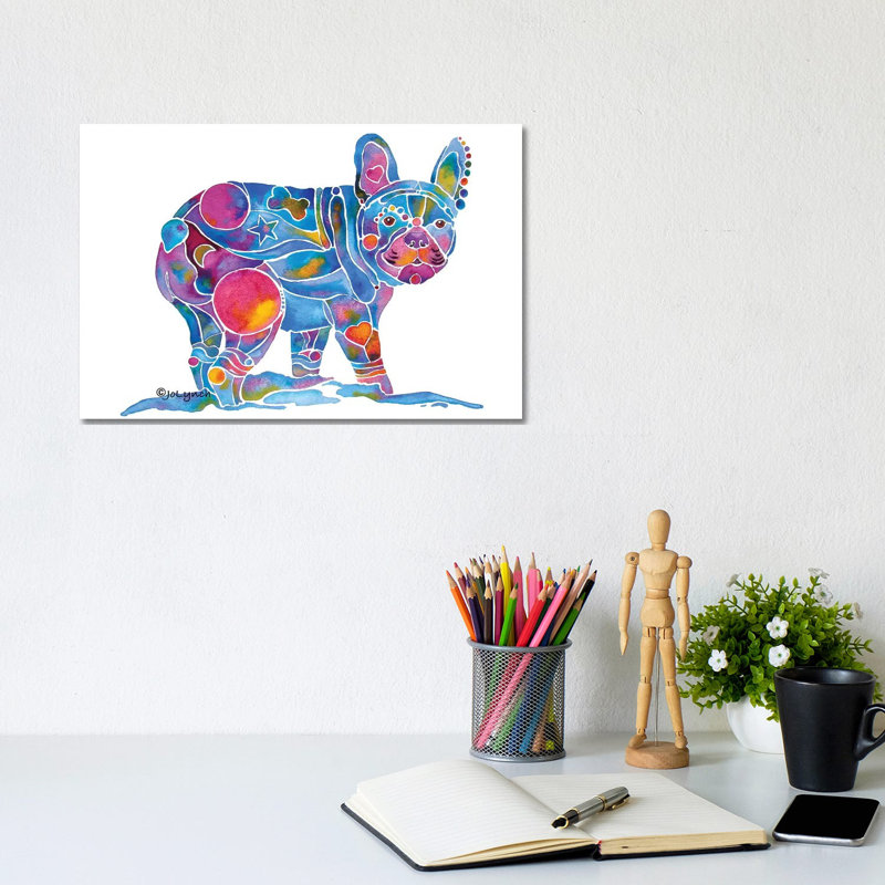 French Bulldog Blue Toots by Jo Lynch - Wrapped Canvas Gallery-Wrapped Canvas Giclée, 20.32 cm H x 30.48 cm W