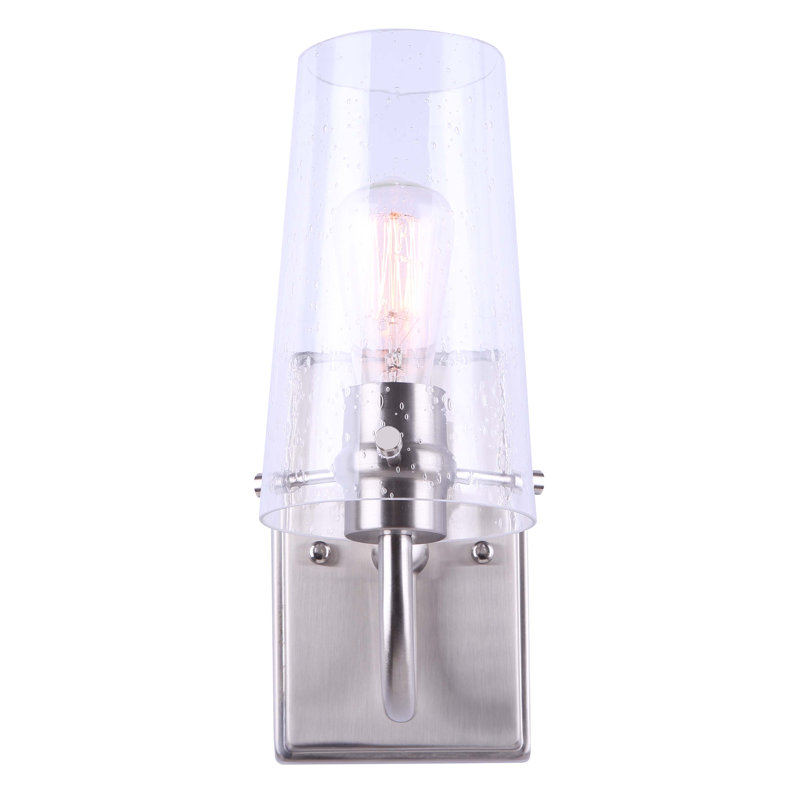 Culp Dimmable Bath Sconce, Brushed Nickel