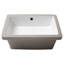 Lavabo de salle de bain encastré en céramique blanche 18 po x 12 po avec trop-plein - surface lisse moderne, teinté - pour différentes zones