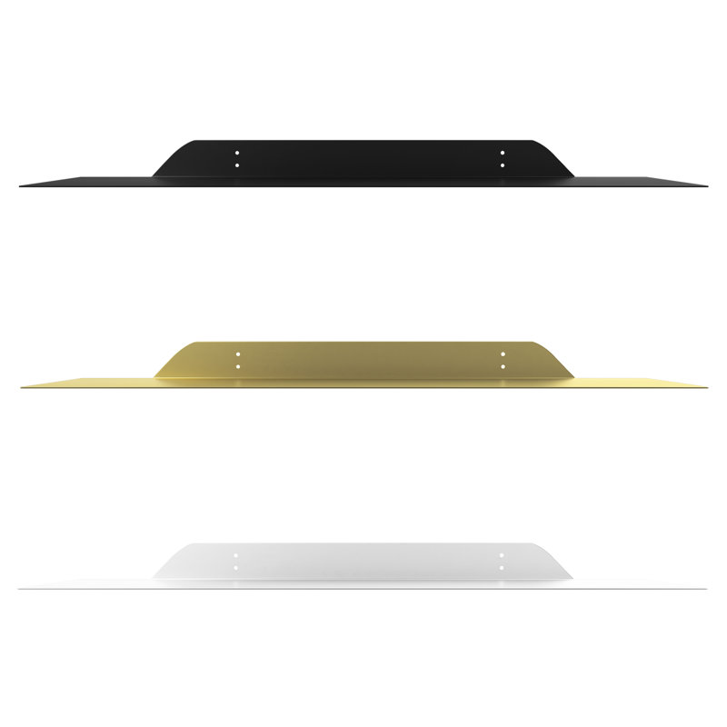 Maja Metal Floating Shelf, 1.75" H x 24" W x 6" D, Black