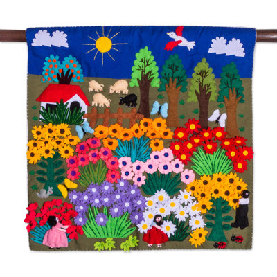 Hand Woven Plastic / Acrylic Wall Hanging
