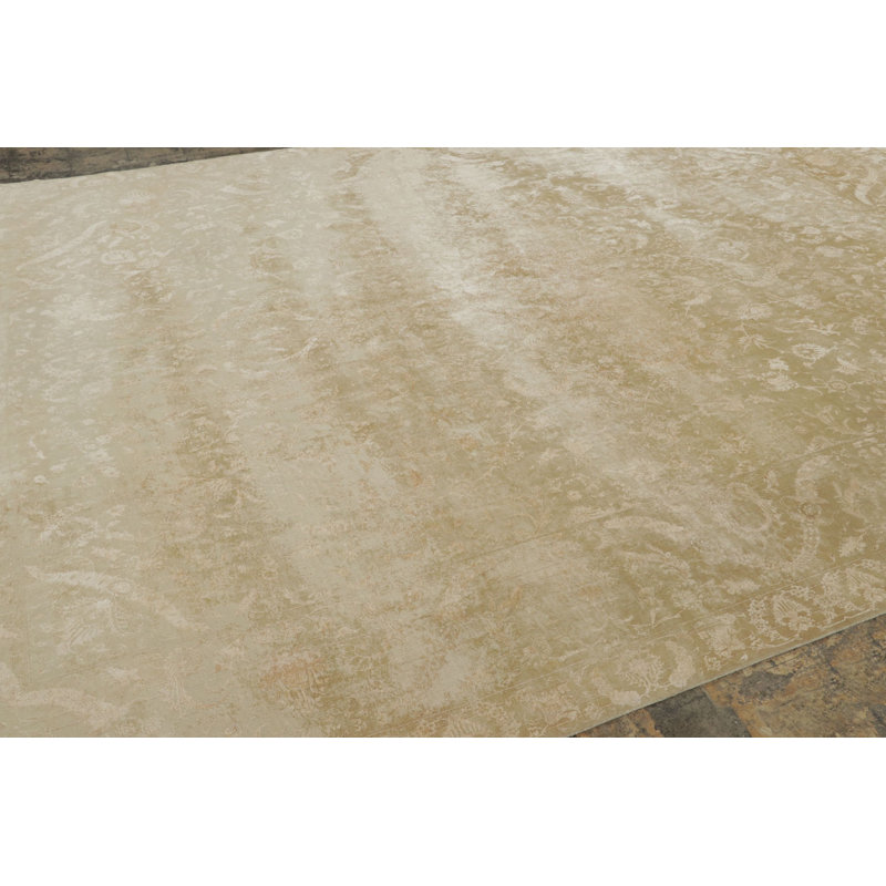 Antique One-of-a-Kind 9' 7" x 13' 7" Hand Knotted Area Rug