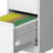 4 Drawer Lockable Metal File Cabinet On Wheels, For Home And Office, Flexible Storage With Adjustable Bar, Steel - Bearing Suspension, Finish White Metal, Tilt System, Easy Assembly, Full Extension-447311076