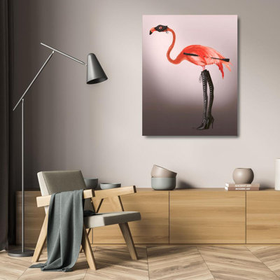 Flamingo with Kinky Boots