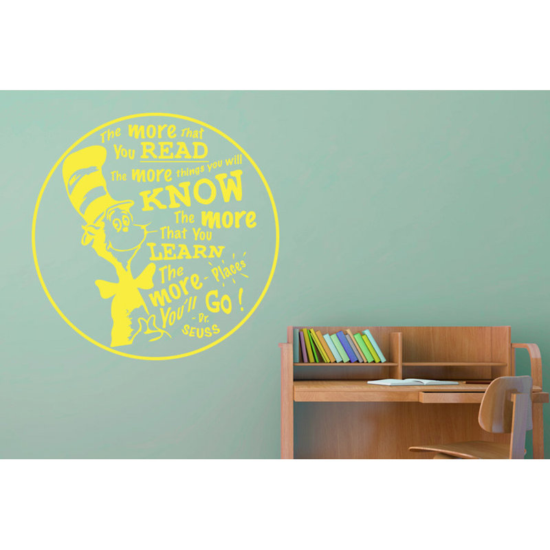 Non-Wall Damaging Wall Decal, Bright Yellow