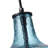Dmitriy 1-Light 9" Glass Blue Farmhouse Dimmable Pendant Light Fixture