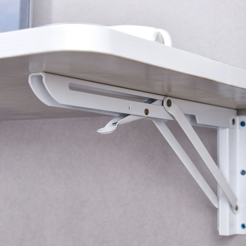 Table pliante murale, H 6,5 po x l 31,4 po x P 15,7 po, Blanc
