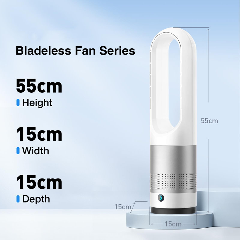 Fcbnposi 55cm Oscillating Bladeless Fan Fan