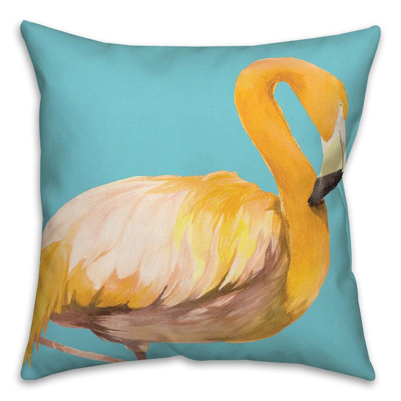  Outdoor Square Pillow Cover and Insert, Blue