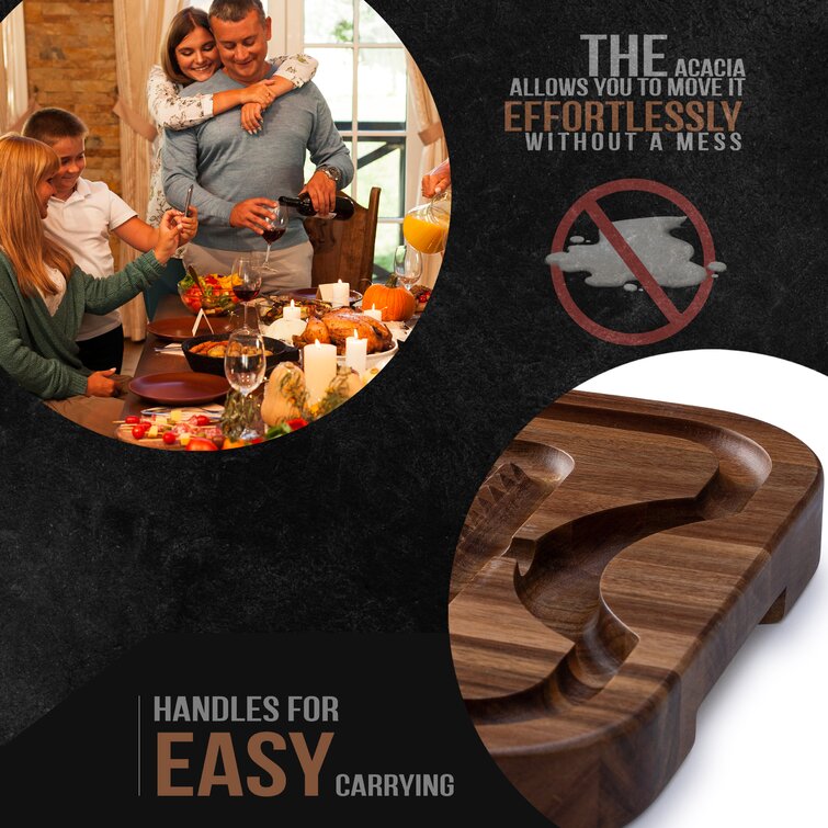 BBQ Meats Menu Acacia Wood Cutting Board