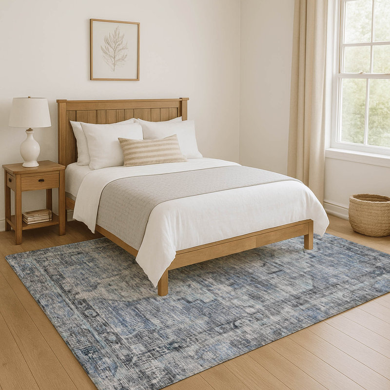 Premium Machine Washable Lubbers AMF1729 Global Rug, Rectangle 8' x 10'