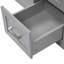Meuble-lavabo double avec tiroirs de rangement et tablettes réglables-165949920