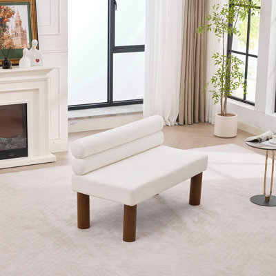 Boucle Upholstered Bench