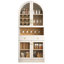 Grande armoire à vin 70 po avec crochets, porte-bouteilles et porte-verres-347778501-347778523
